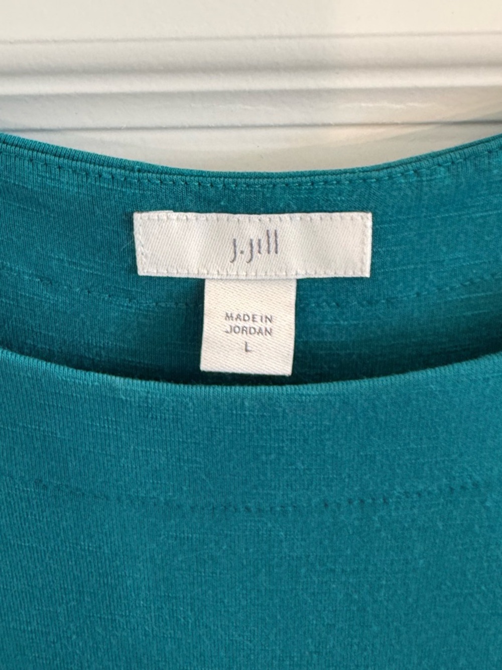 J. Jill Slub Knit Sleeveless Maxi Dress Teal Size L - Picture 6 of 8